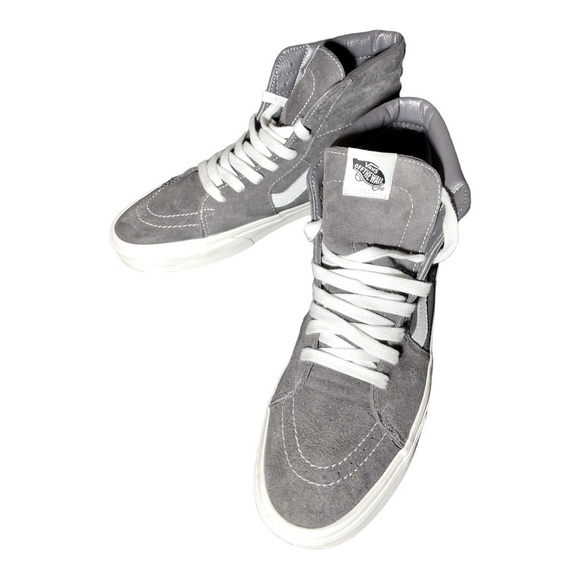 Vans Sk8-Hi Pig Suede Rabbit/Snow White Men Size 12 - Picture 11 of 15